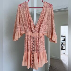 Free People Crochet Romper